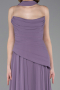 Lila Abschlusskleid Chiffon Lang ABU5763