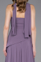 Lila Abschlusskleid Chiffon Lang ABU5763