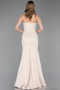 Beige Abendkleid Lang ABU5568