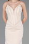 Beige Abendkleid Lang ABU5568