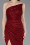 Abendkleid Lang Spitze Weinrot ABU6050