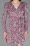Puder Partykleid Schuppig Midi ABK2543