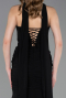 Abendkleid Lang Chiffon Schwarz ABU6055