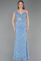 Abendkleid Lang Indigo ABU6059