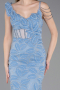 Abendkleid Lang Indigo ABU6059