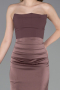 Braun Abschlusskleid Satin Lang ABU6061