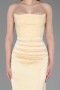 Abschlusskleid Lang Satin Gelb ABU6061