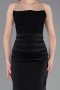Abschlusskleid Lang Satin Schwarz ABU6061