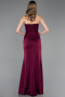 Abschlusskleid Lang Satin Kirschrot ABU6061