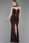 Abschlusskleid Lang Braun ABU6051