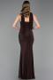 Abschlusskleid Lang Braun ABU6051