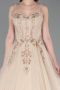 Designer-Plus-Size-Abendkleider Lang Gold ABU6062