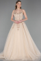 Designer-Plus-Size-Abendkleider Lang Gold ABU6062