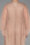 Abendkleid in Übergröße Lang Spitze Nerzbraun ABU6065
