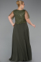 Khaki Kleider İn Großen Größen Chiffon Lang ABU5554