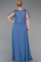 Indigo Kleider İn Großen Größen Chiffon Lang ABU5554