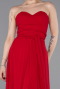 Abschlusskleid Lang Chiffon Rot ABU4965