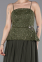 Abendkleid Lang Chiffon Khaki ABU6076