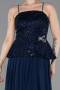 Abendkleid Lang Chiffon Marineblau ABU6076