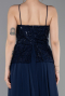 Abendkleid Lang Chiffon Marineblau ABU6076