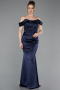 Abendkleid Lang Marineblau ABU6078