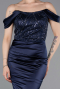 Abendkleid Lang Marineblau ABU6078