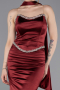 Abschlusskleid Lang Weinrot ABU6079