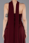 Abendkleid Lang Chiffon Weinrot ABU6081