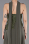 Abendkleid Lang Chiffon Khaki ABU6081