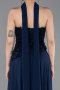 Abendkleid Lang Chiffon Marineblau ABU6081