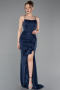 Abschlusskleid Lang Marineblau ABU6082