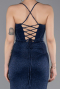 Abschlusskleid Lang Marineblau ABU6082