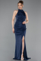 Abendkleid Lang Marineblau ABU6083
