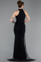 Abendkleid Lang Spitze Schwarz ABU6084