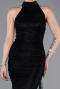 Abendkleid Lang Spitze Schwarz ABU6084