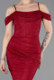 Abendkleid Lang Spitze Weinrot ABU6085