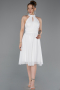 Partykleid Kurz Weiß ABK2612