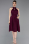Partykleid Kurz Pflaume ABK2612