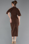Braun Abendkleid Midi ABK2517