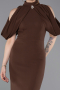 Braun Abendkleid Midi ABK2517