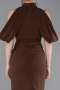Braun Abendkleid Midi ABK2517