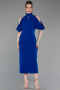 Sächsischblau Abendkleid Midi ABK2517