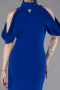 Sächsischblau Abendkleid Midi ABK2517