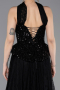 Abendkleid Midi Spitze Schwarz ABK2613