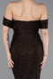 Abendkleid Lang Perlenbesetzt Braun ABU6057