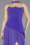 Violette Abendkleid Chiffon Lang ABU6018