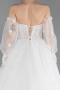 Hochzeitskleider Lang Satin Weiß ABG097