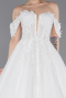 Hochzeitskleider Lang Spitze Weiß ABG190