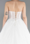 Hochzeitskleider Lang Spitze Weiß ABG038