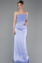 Flieder Abschlusskleid Satin Lang ABU6061